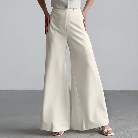 Women's Fashionable Temperamental All-match High Waist Wide Leg Pants