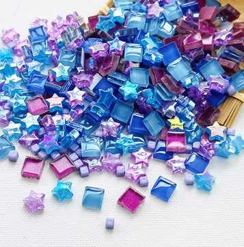 1cm DIY Small Particle Crystal Mosaic Patch Handmade