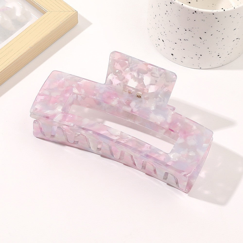 Oversized Square Acetic Acid Hair Clip Grab