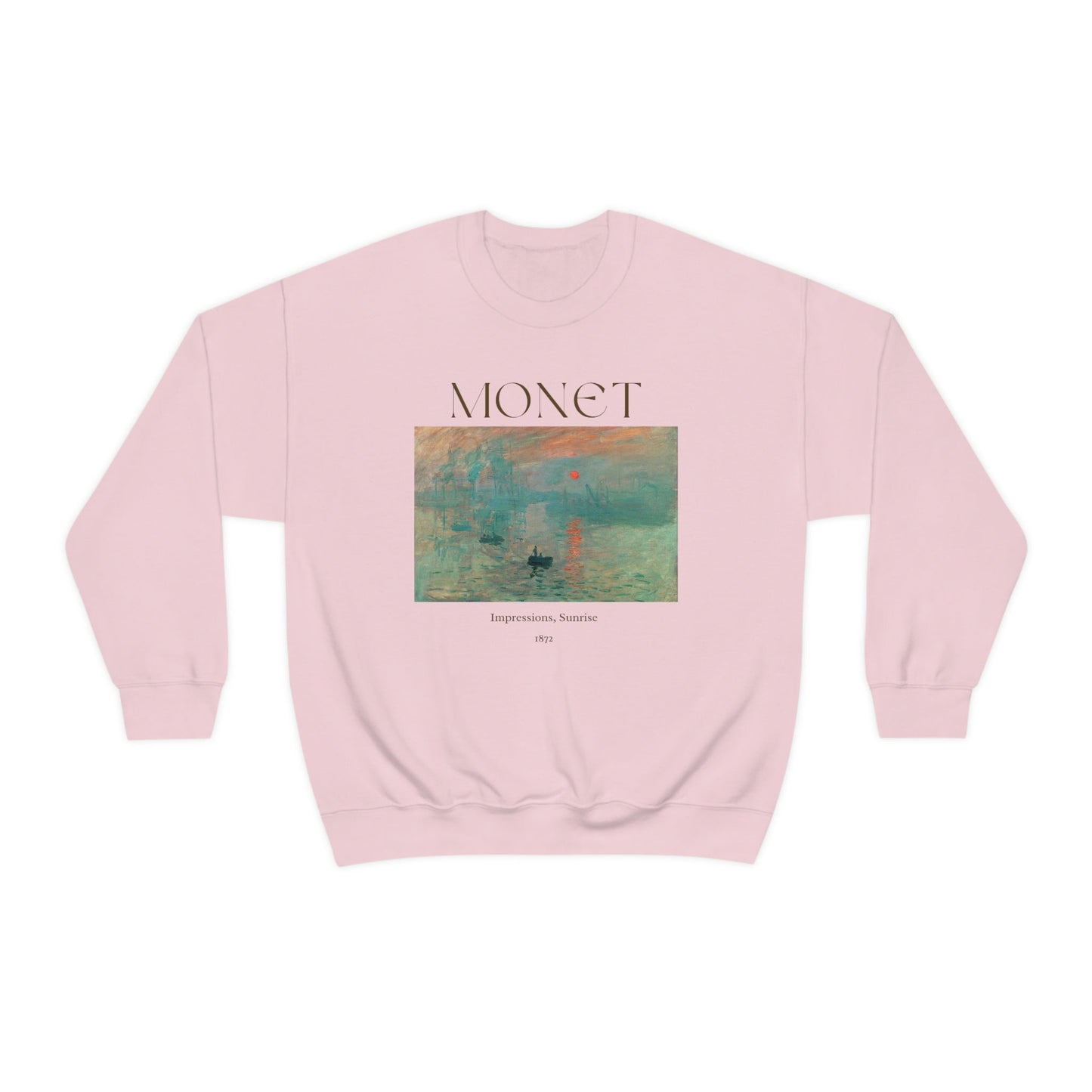 Claude Monet Impression Sunrise Art Sweatshirt, Famous Painting Pullover