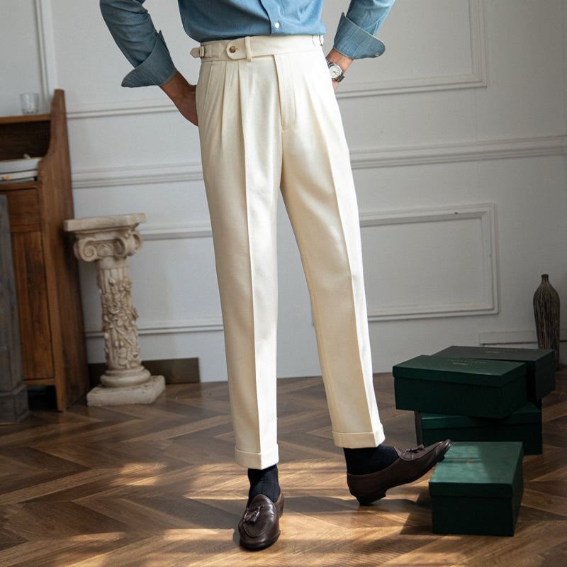 Naples High-waisted Straight Leg Casual Dress Pants