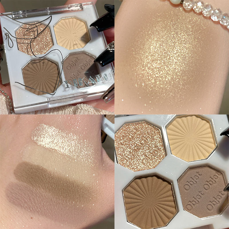 Matte And Non-removable Shimmering Eyeshadow Palette