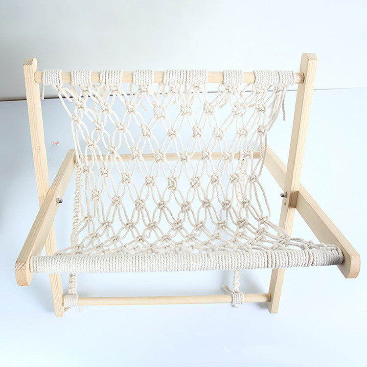 Modern Nordic Wood Hand Woven Decoration