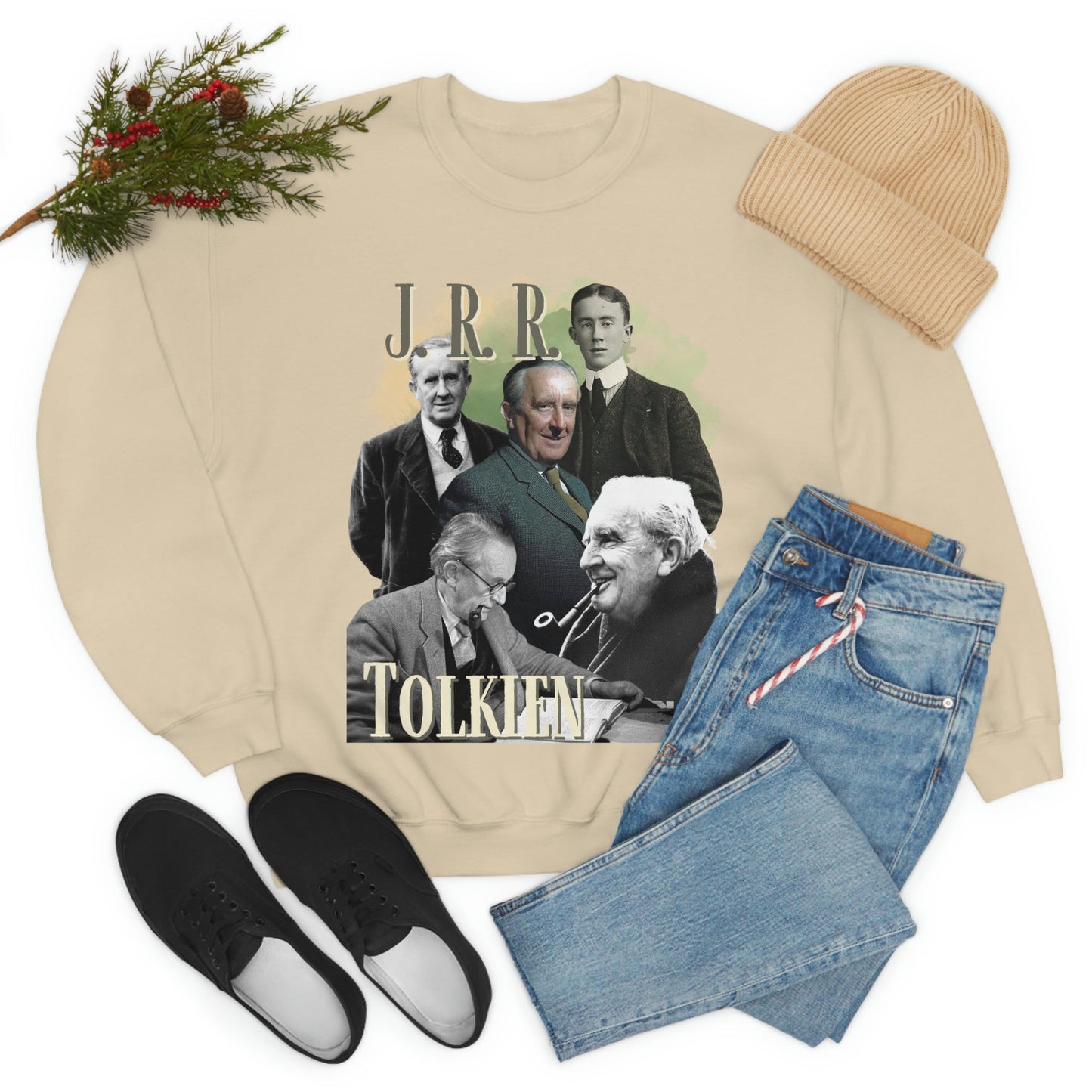 J. R. R. Tolkien Sweatshirt, Vintage Literary Bootleg Pullover Crewneck, Bookish Sweatshirt