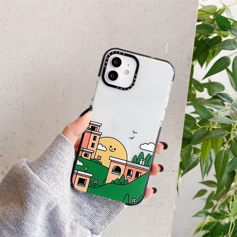 Retro Personalized Stamp Shockproof Soft Phone Case