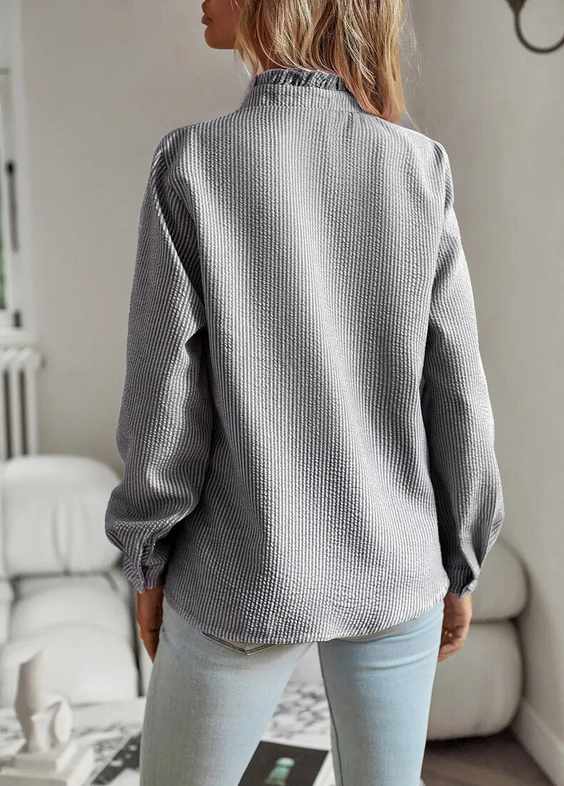 Stylish Ruffle Detail Blouse