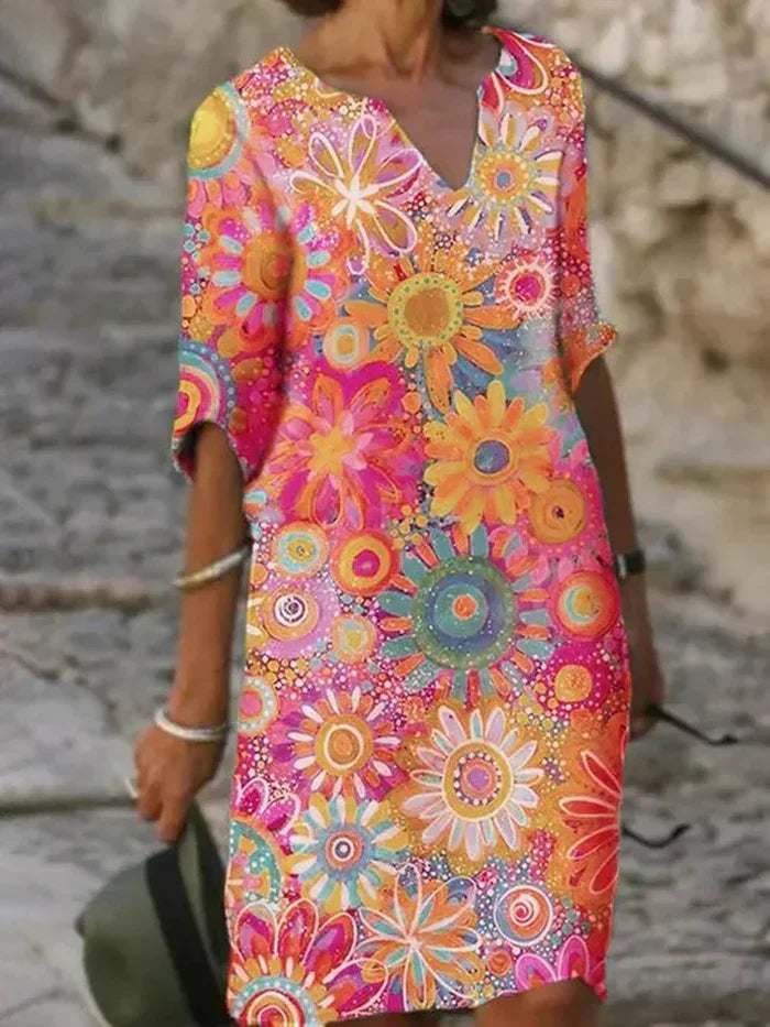 Colorful Floral Dress