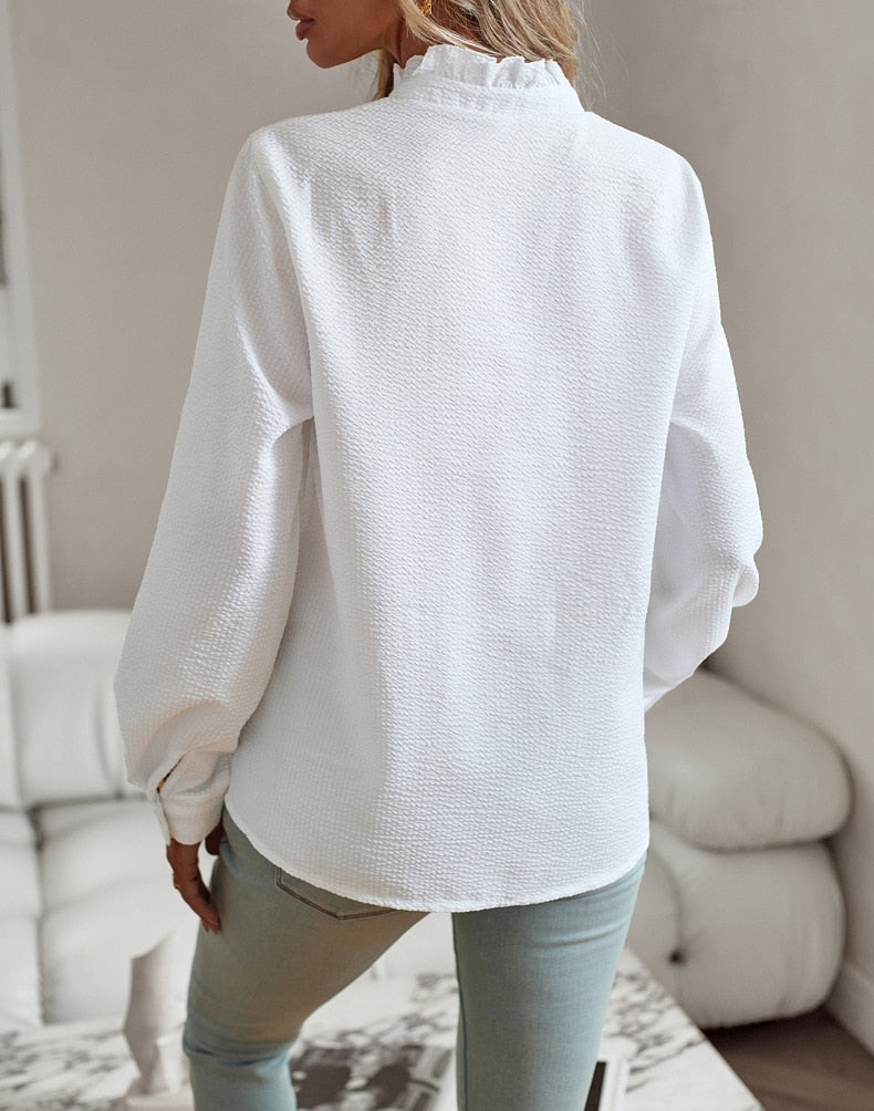 Stylish Ruffle Detail Blouse