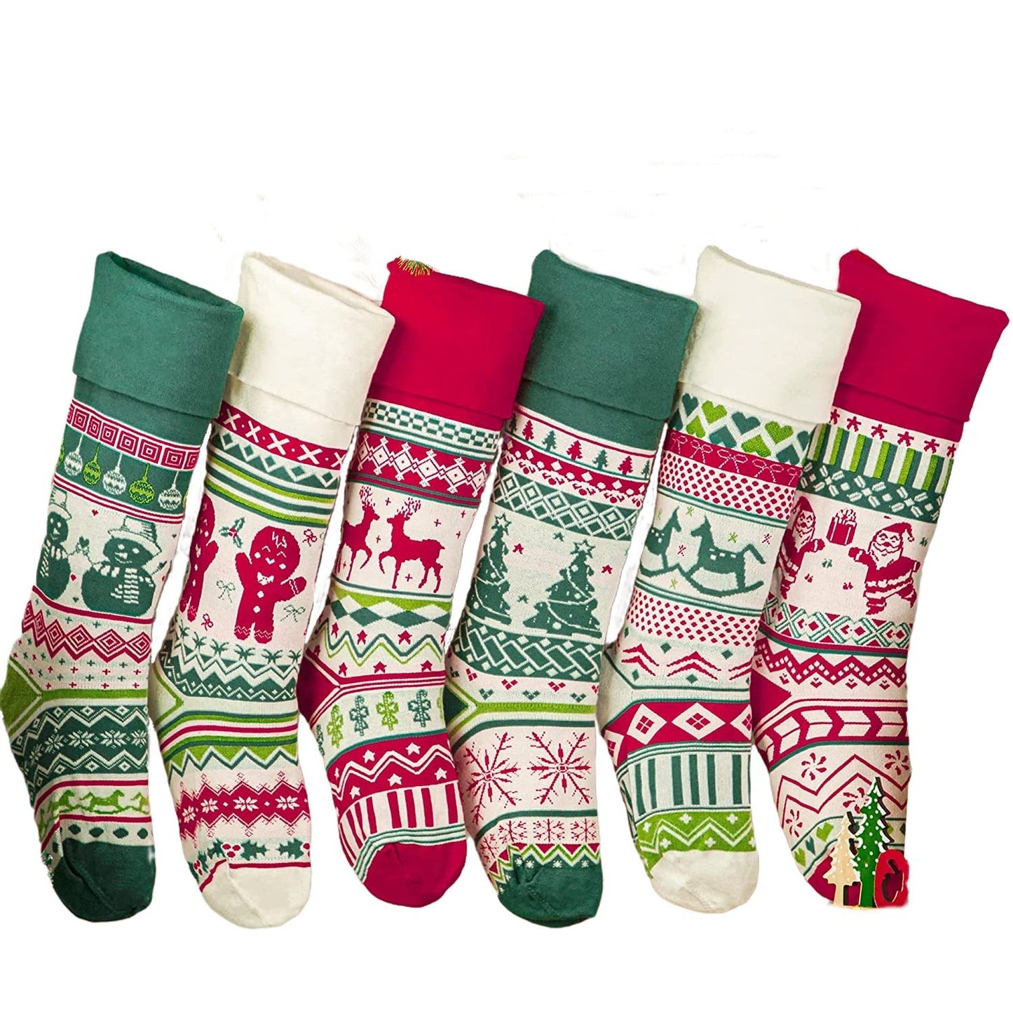 Christmas Decorations Gift Bag Knitted Socks