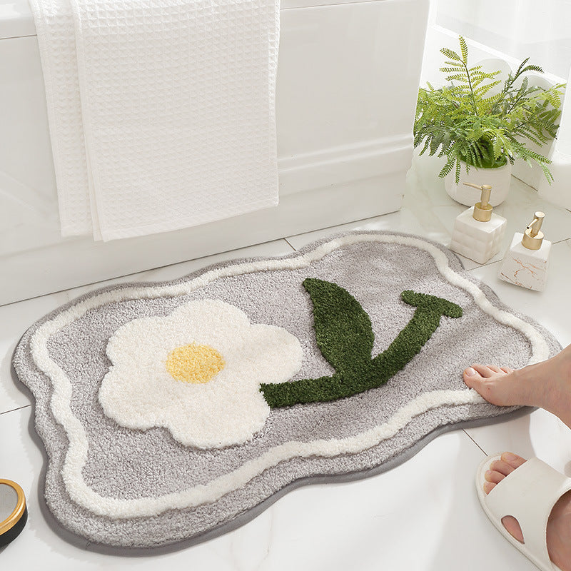 Modern Minimalist Bathroom Water-absorbing Non-slip Mat