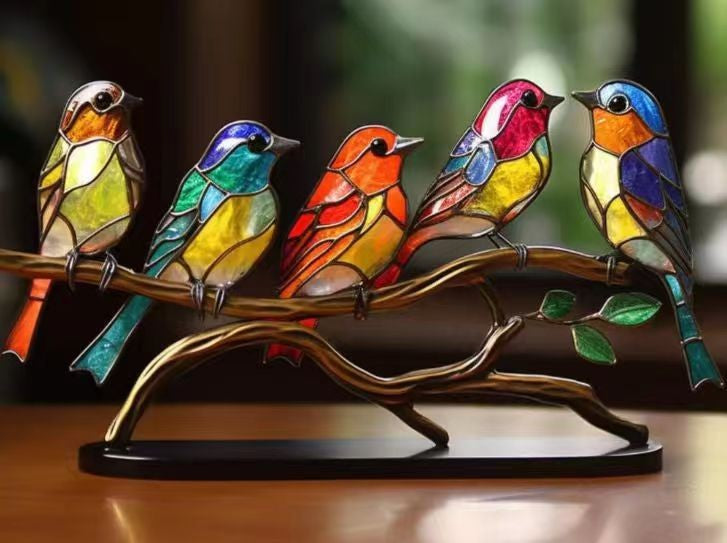 Creative Desktop Color Bird Ornaments Crafts