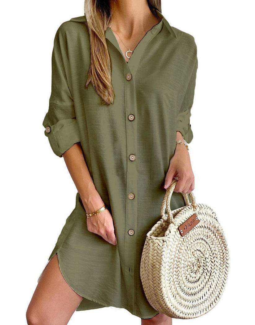 Button-Up Shirt Dress