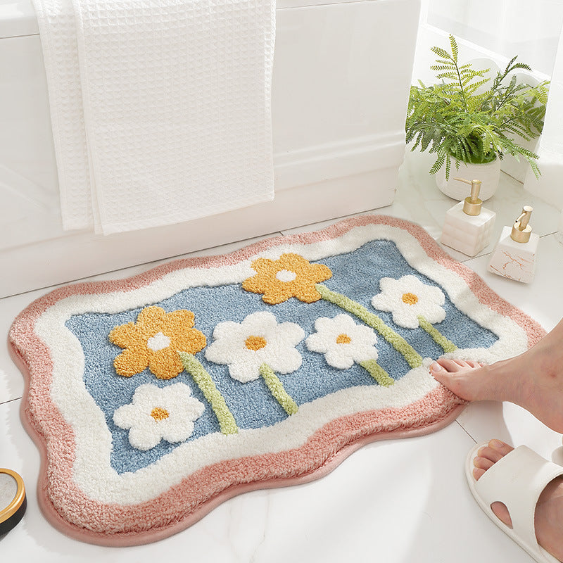 Modern Minimalist Bathroom Water-absorbing Non-slip Mat