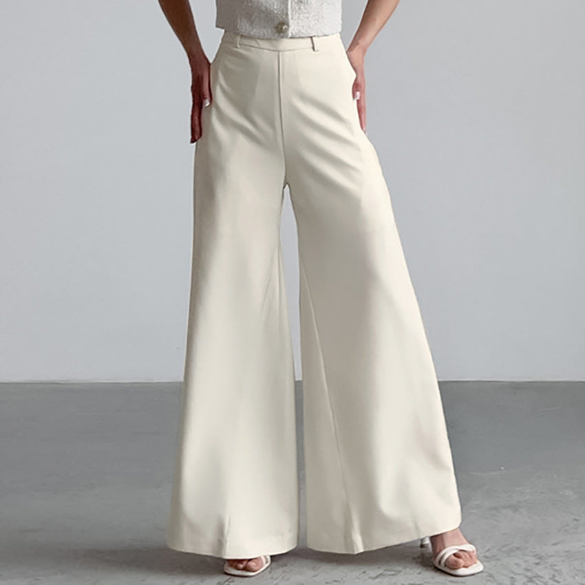 Women's Fashionable Temperamental All-match High Waist Wide Leg Pants