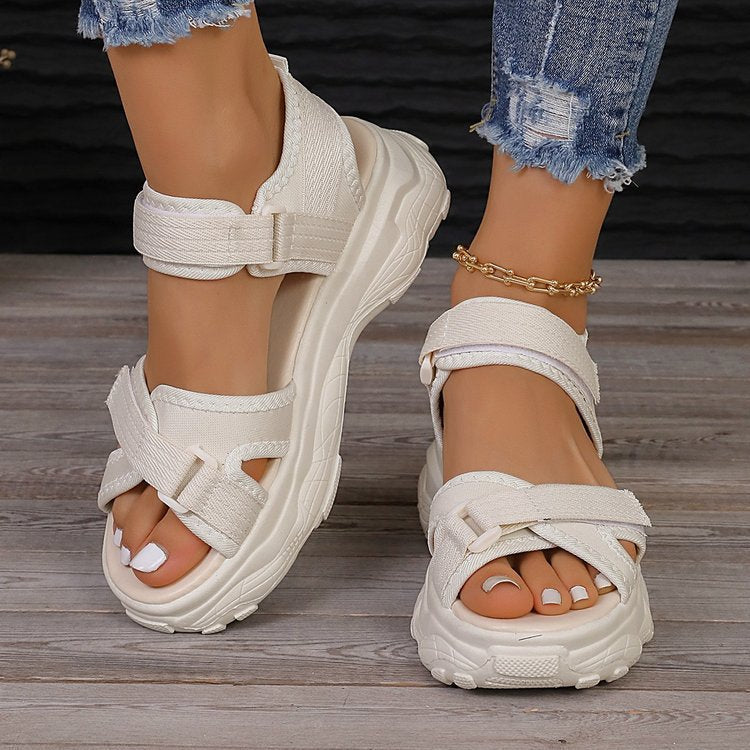 Spring And Summer New Platform Women's Flat Sandals