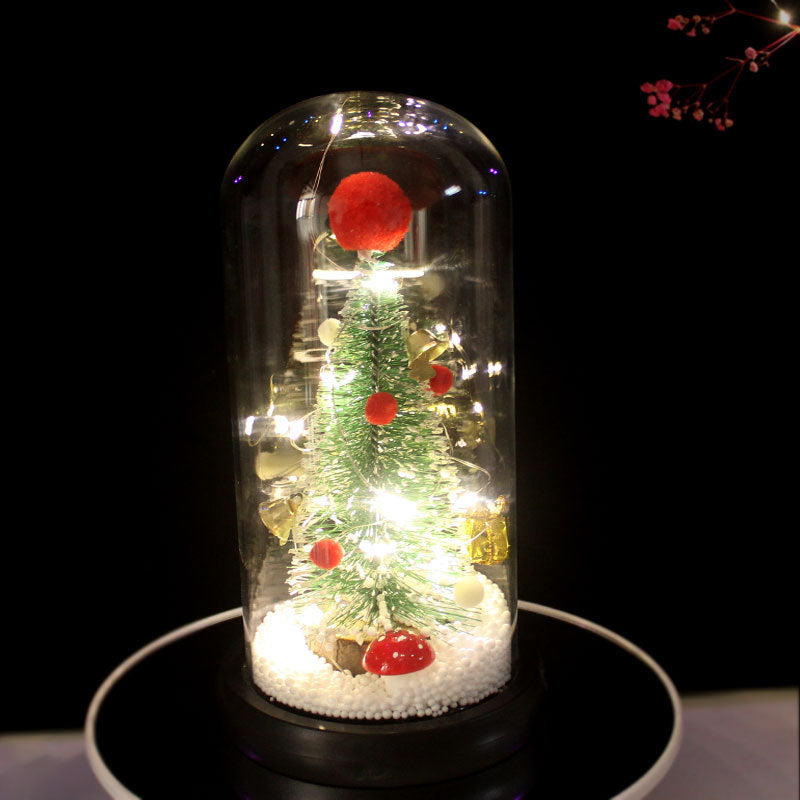 Creative Glass Cover Ornaments Christmas Tree Decorative Lamp