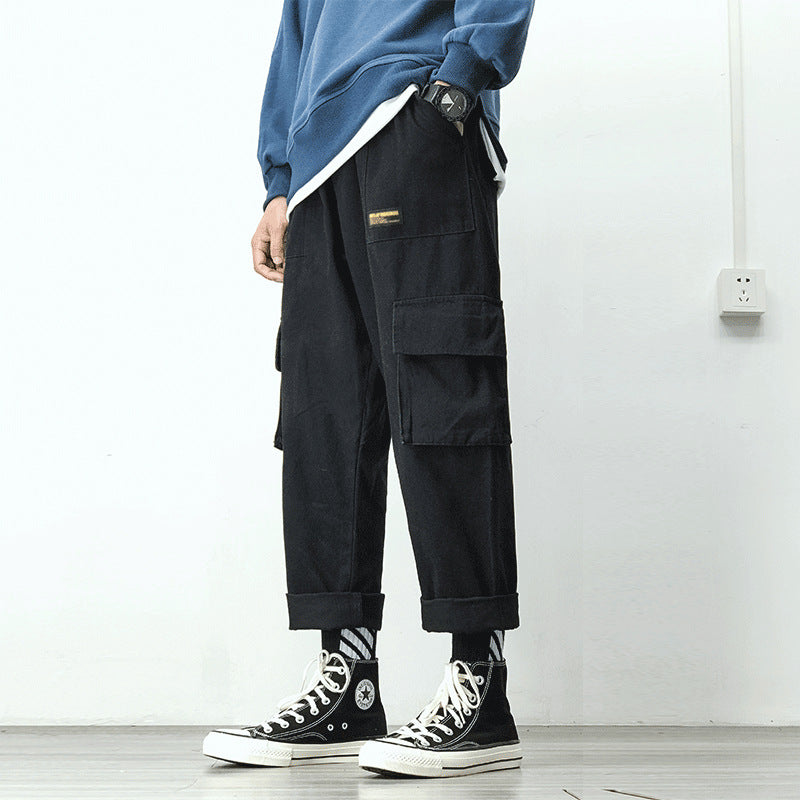 Men's Thin Cropped Straight Pants