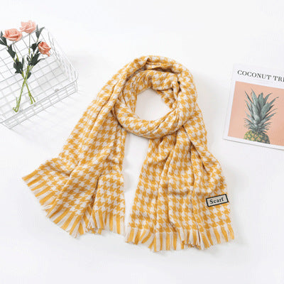 Women's Fashion Casual Cashmere Plaid Scarf