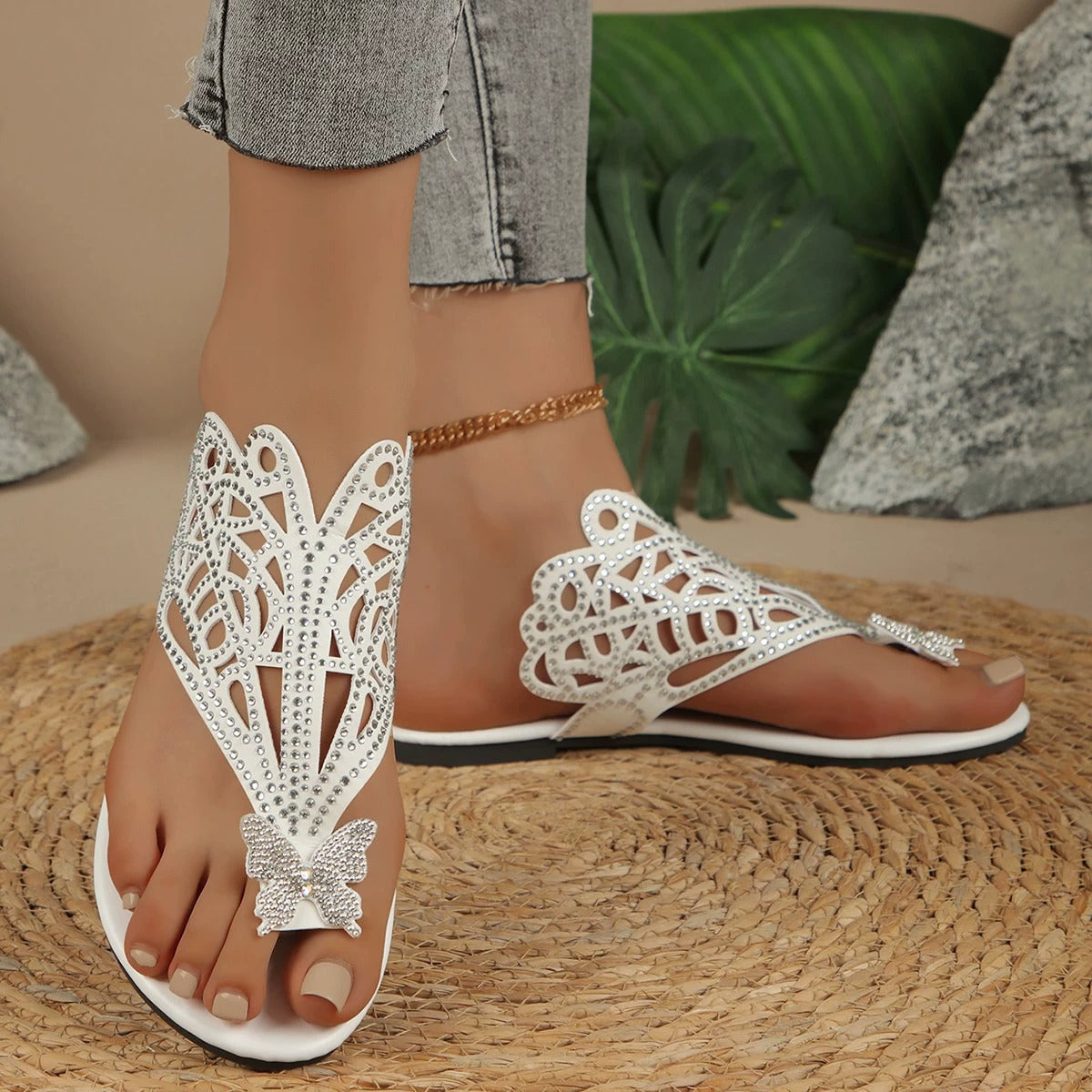 Butterfly Accent Sandals