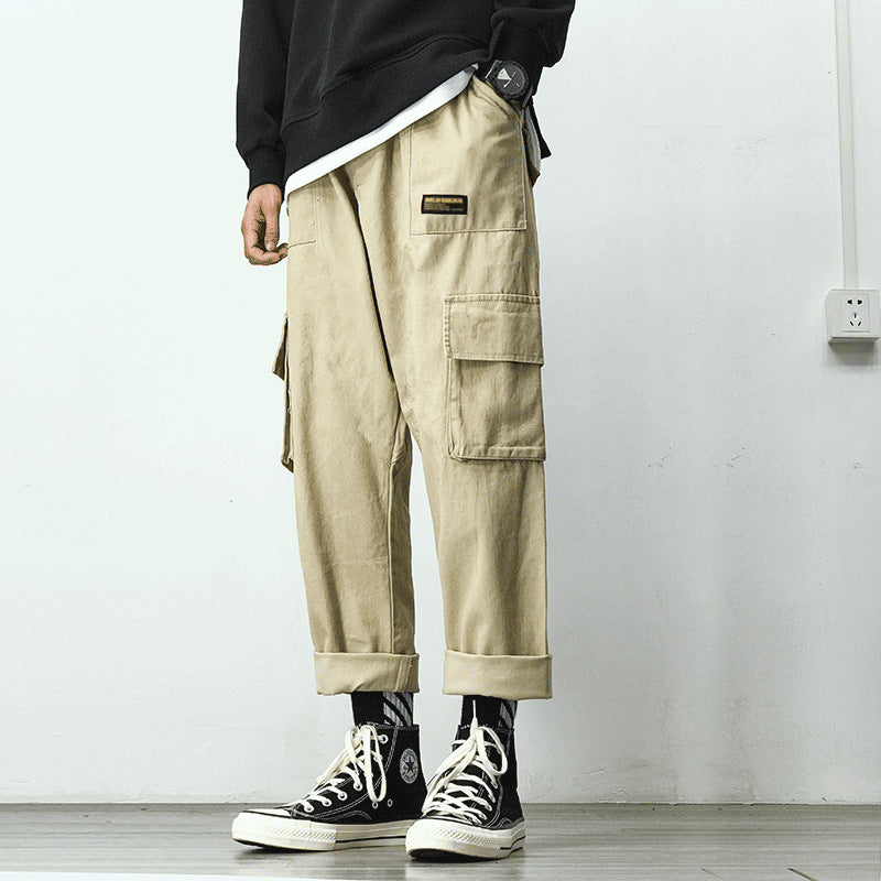 Men's Thin Cropped Straight Pants