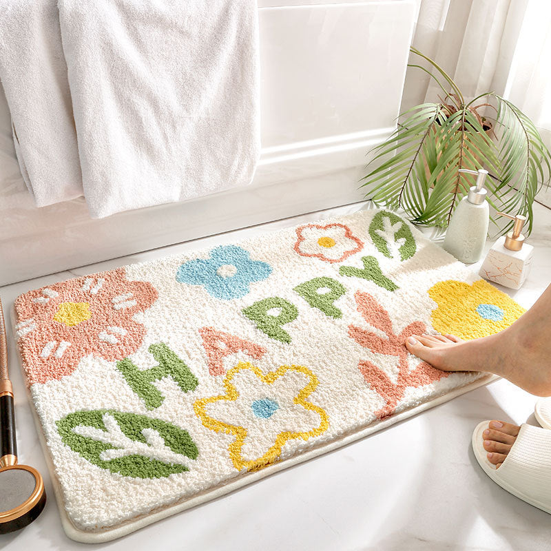 Modern Minimalist Bathroom Water-absorbing Non-slip Mat