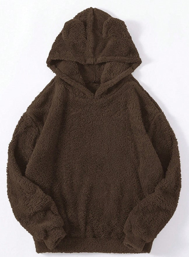 Men's Fashion Fluffy Rabbit Ears Hooded Warm Sweater