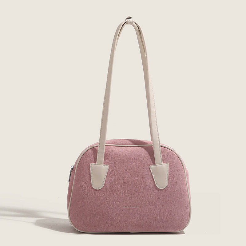 Niche Contrast Color Frosted Small Bag