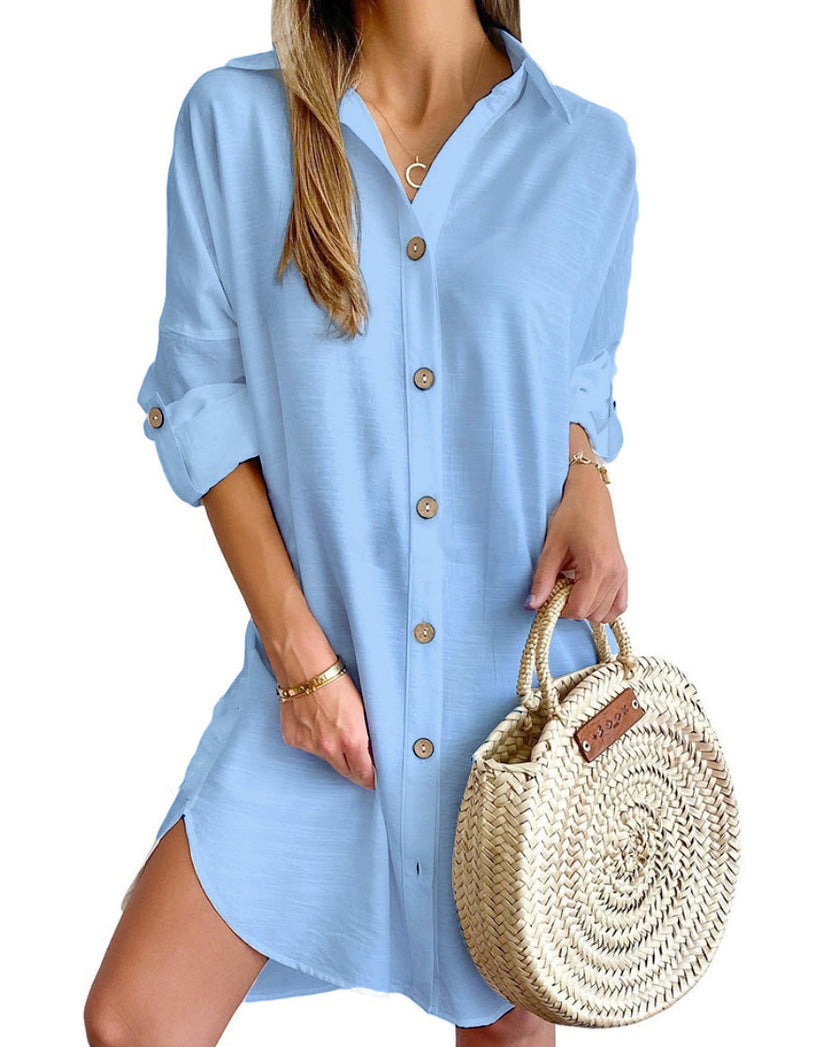 Button-Up Shirt Dress