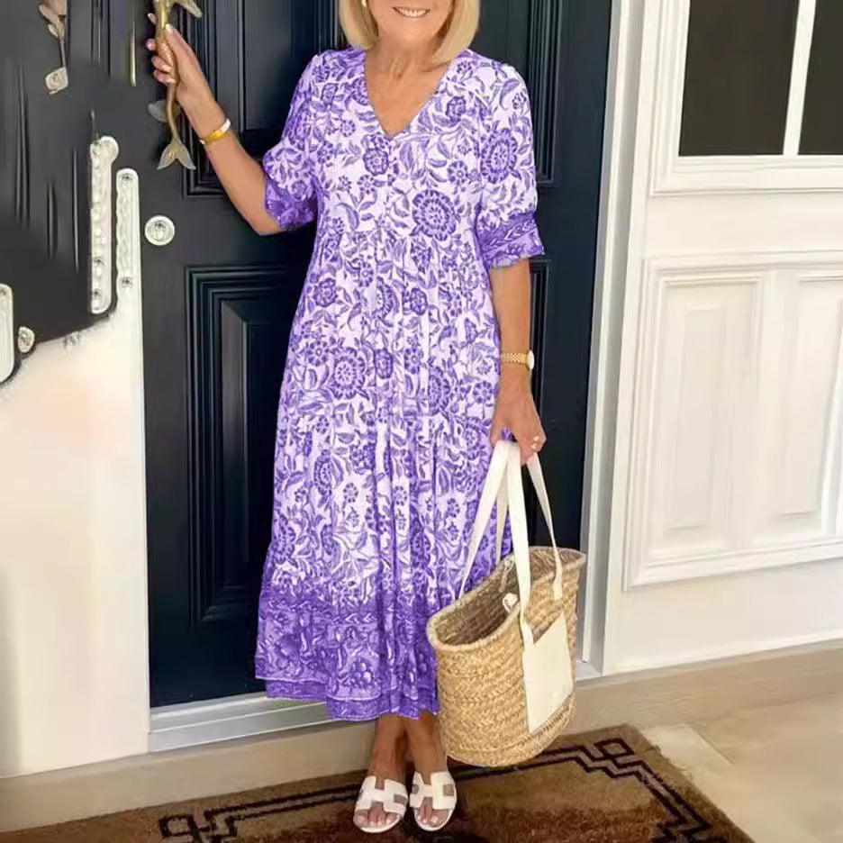 Bohemian Floral Maxi Dress