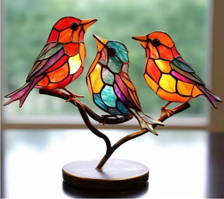 Creative Desktop Color Bird Ornaments Crafts