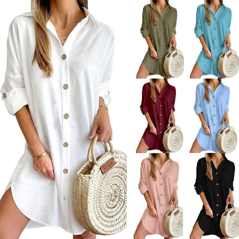 Button-Up Shirt Dress