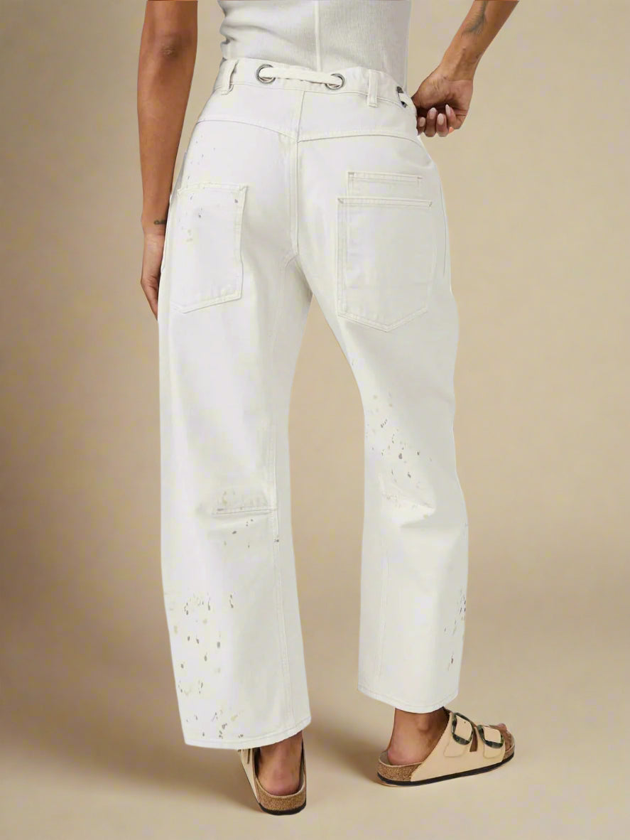 Wide Leg Patchwork Pants
