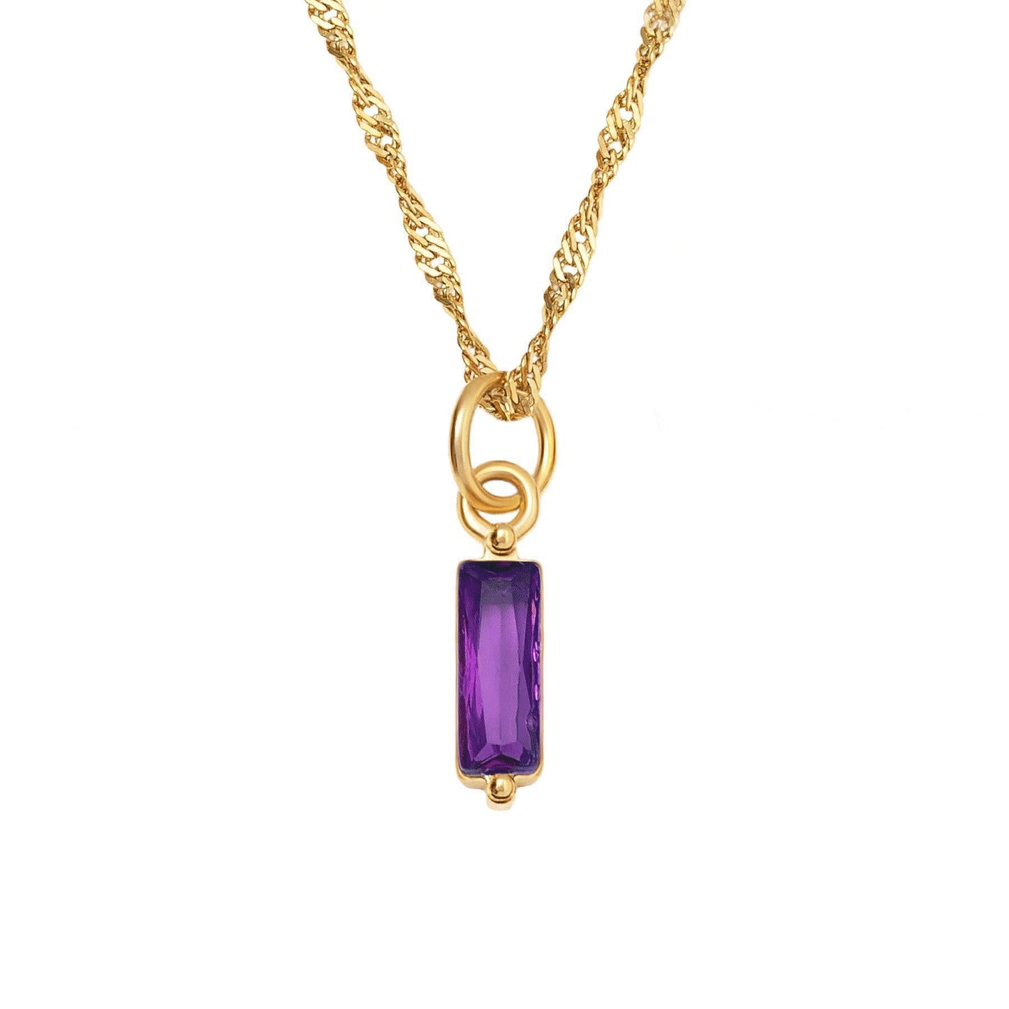 Twelve Birthstone Necklace Electroplating