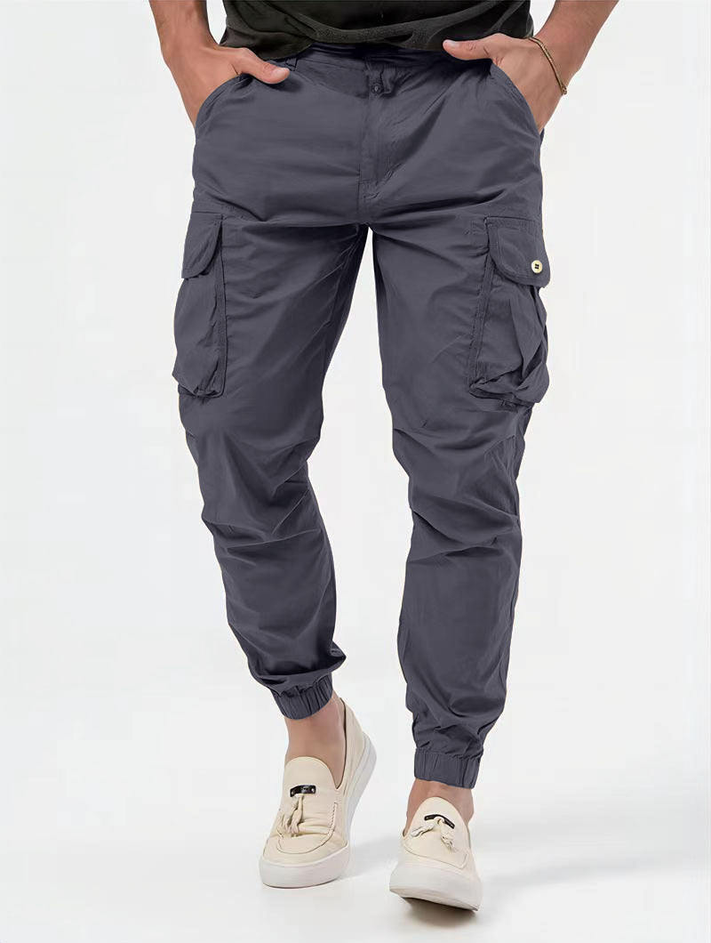 Men's Three-dimensional Pocket Woven Cargo Pants