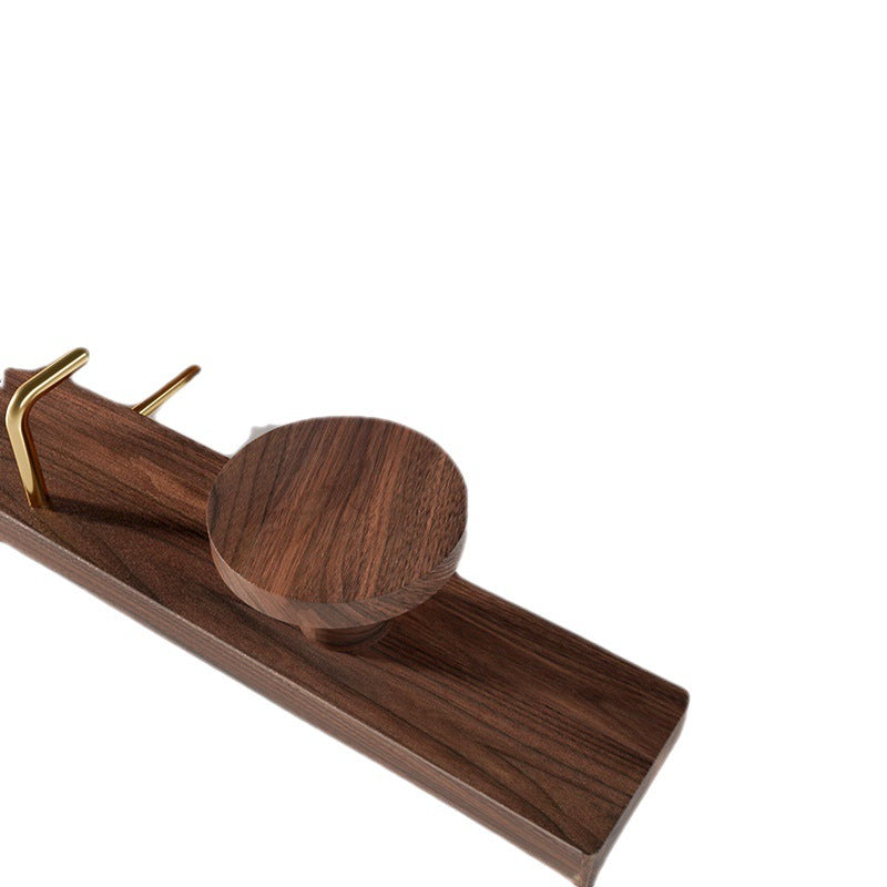 Wall-mounted Row Hook Punch-free Solid Wood Coat Hook