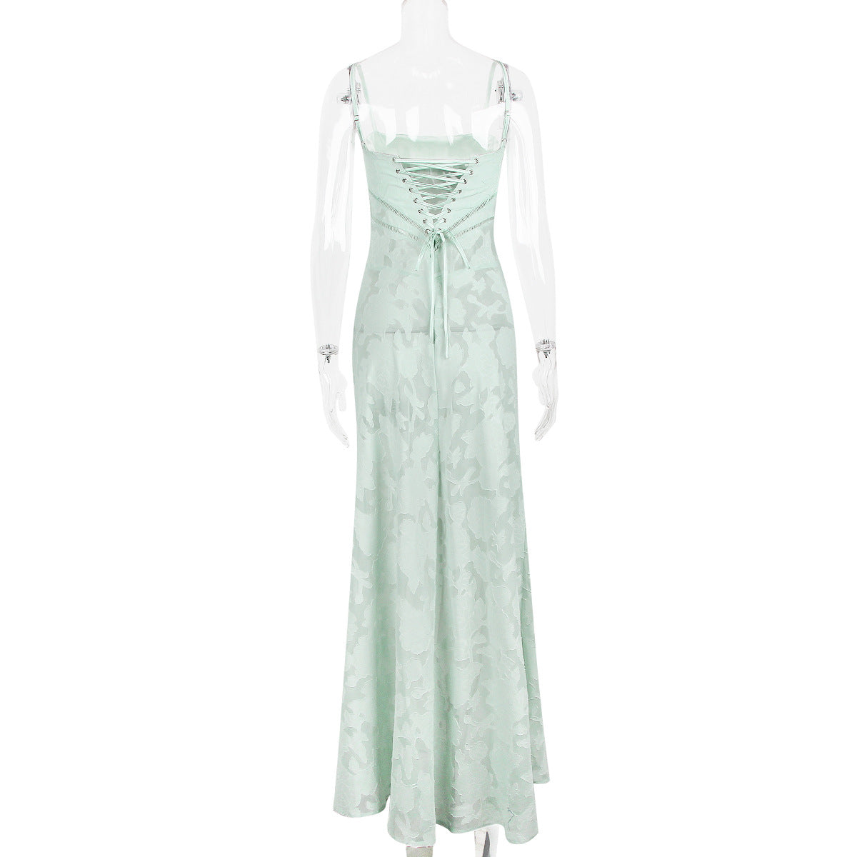 Floral Print Sheer Maxi Dress