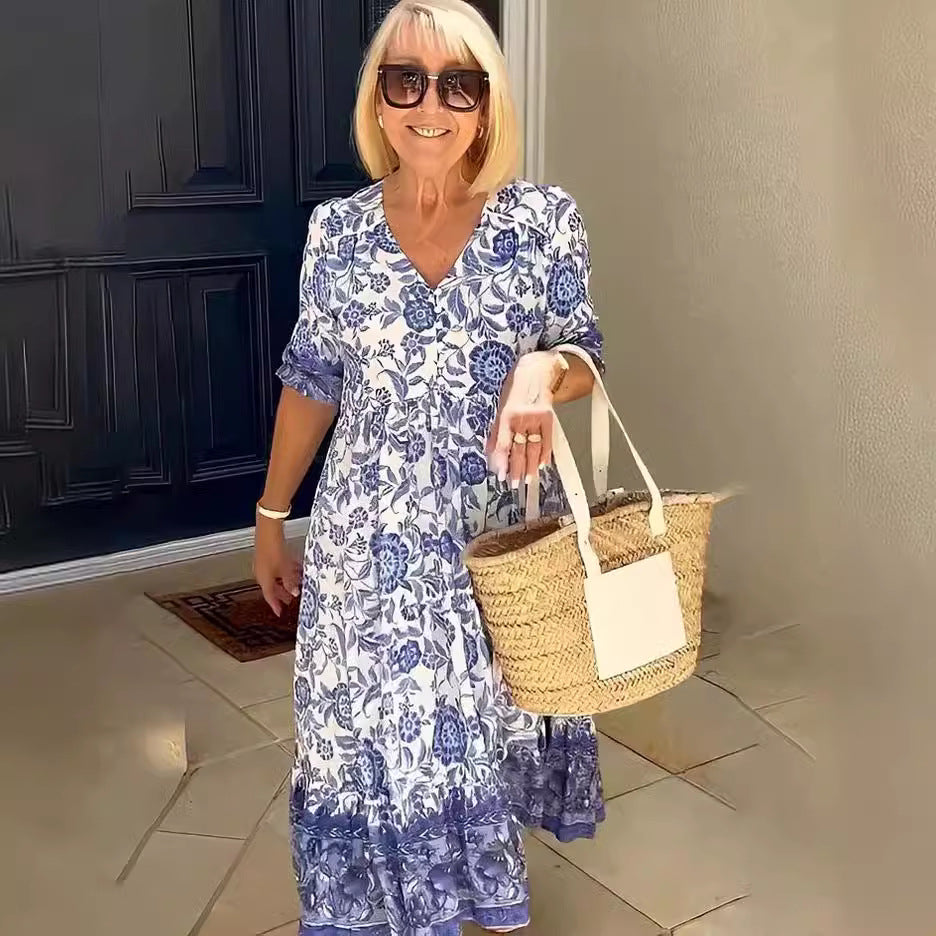 Bohemian Floral Maxi Dress