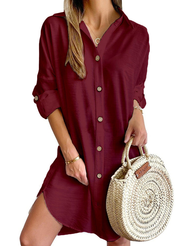 Button-Up Shirt Dress