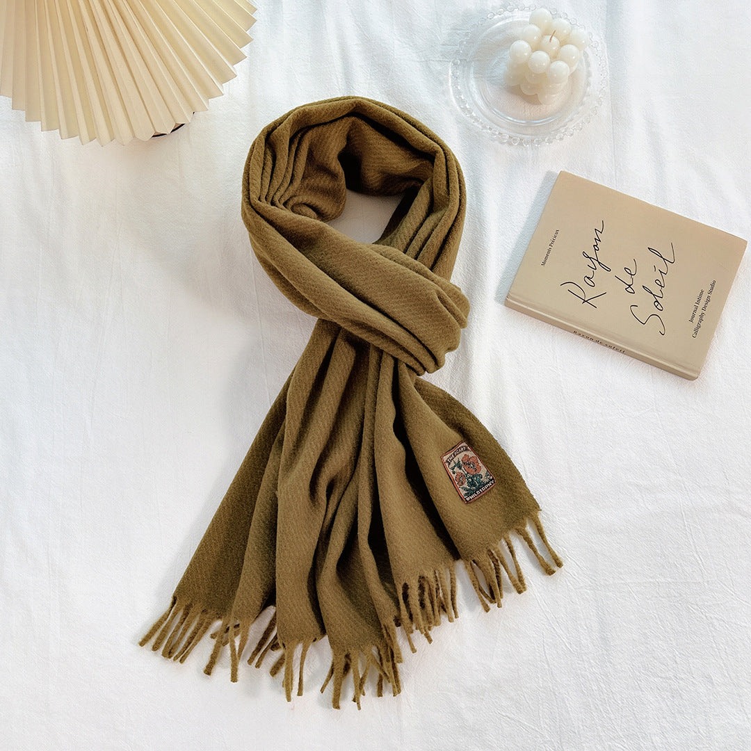 Women's Korean-style All-match Monochrome Scarf