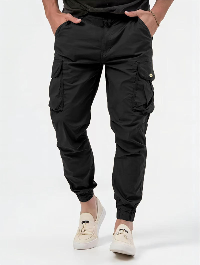 Men's Three-dimensional Pocket Woven Cargo Pants