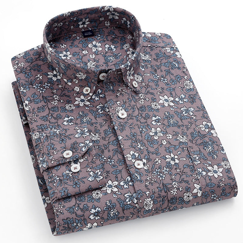 Autumn Cotton Oxford Men's Shirt