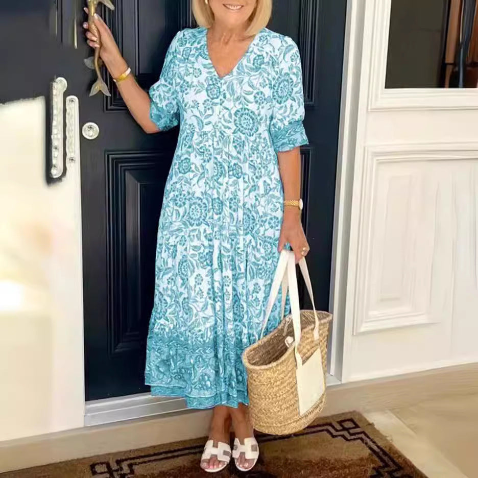 Bohemian Floral Maxi Dress