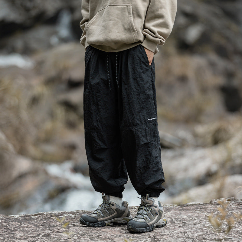 Men's Fashion Ankle-tied Loose Waterproof Workwear Pants