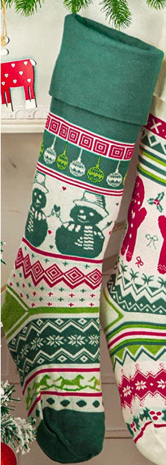 Christmas Decorations Gift Bag Knitted Socks