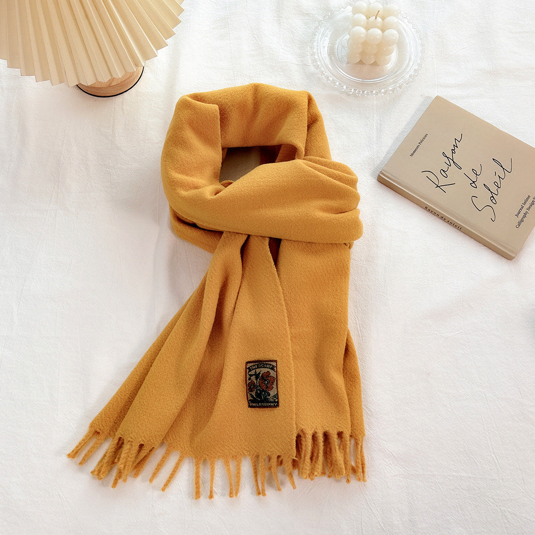 Women's Korean-style All-match Monochrome Scarf