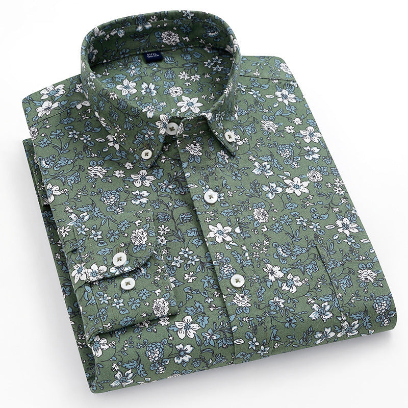 Autumn Cotton Oxford Men's Shirt