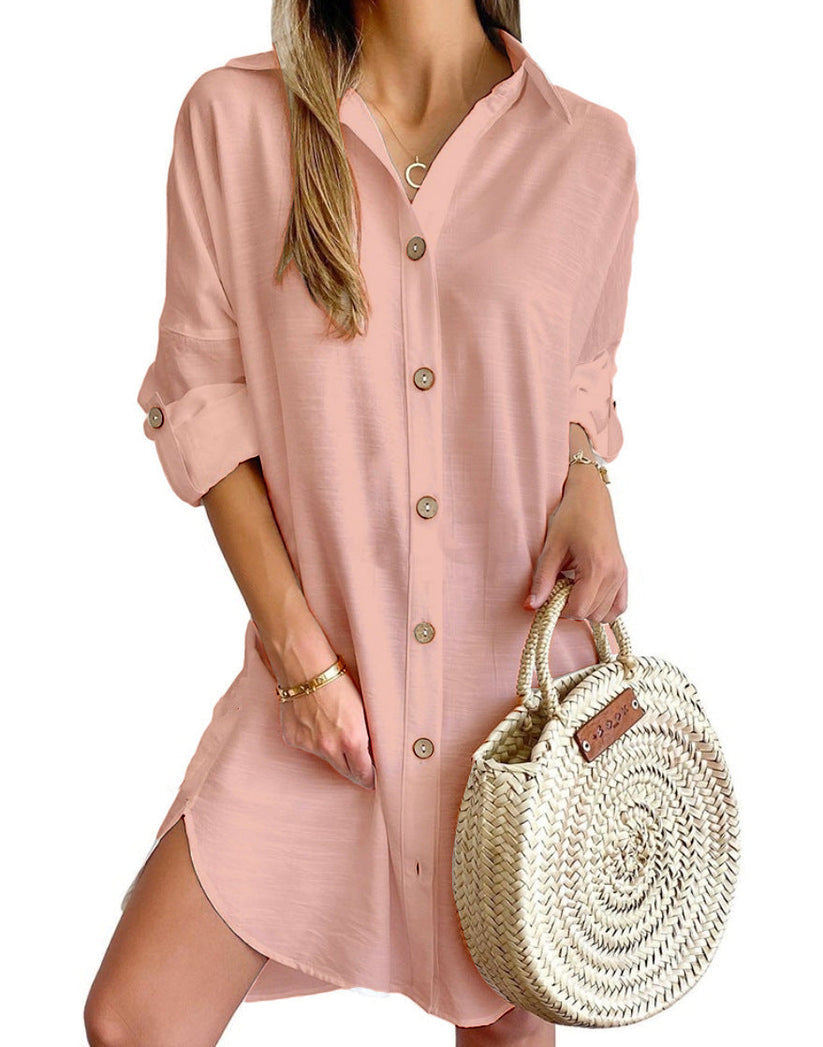 Button-Up Shirt Dress