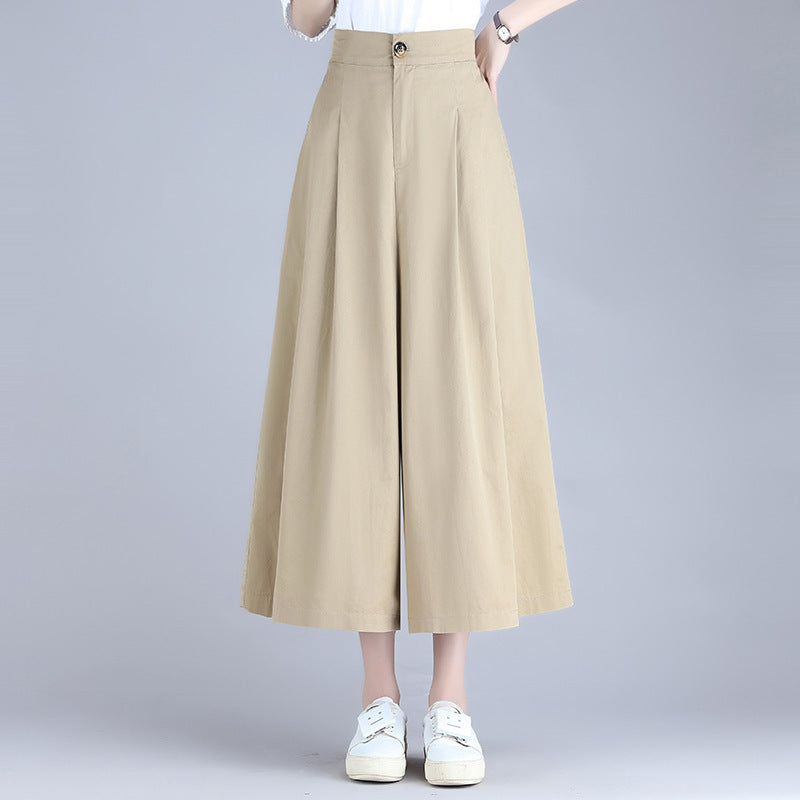 Simple Loose High Waist Straight Casual Pants