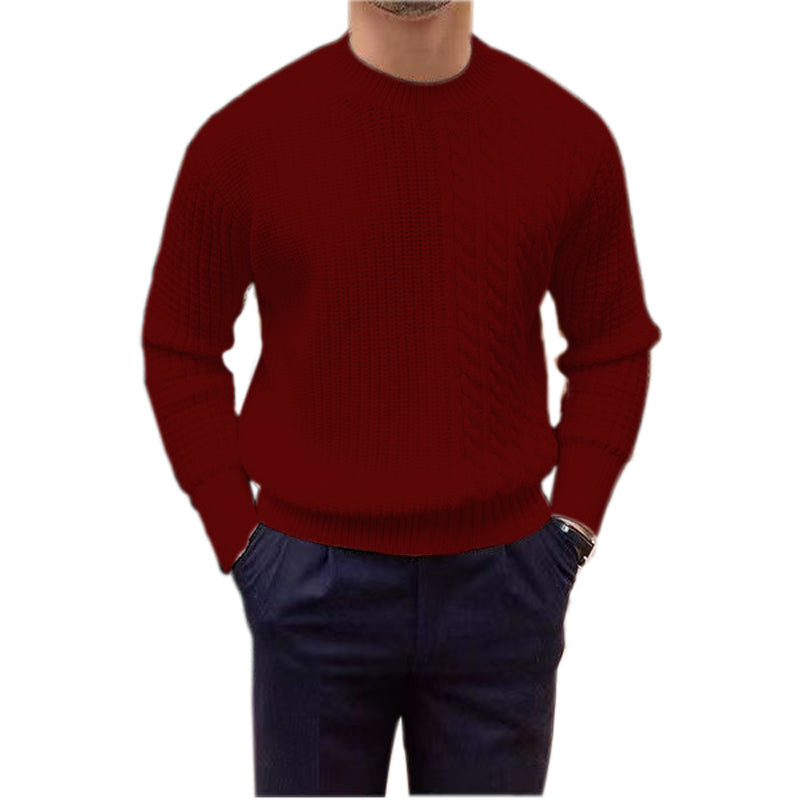 Men's Clothing Knitted Sweater Twisted String Design Sense