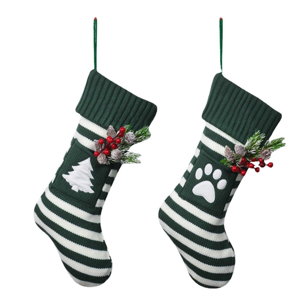 Christmas Pet Cat Dog Christmas Knitted Socks